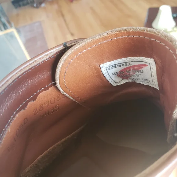 Red Wing Williston Heritage Boot size 10.5 in Teak Featherstone